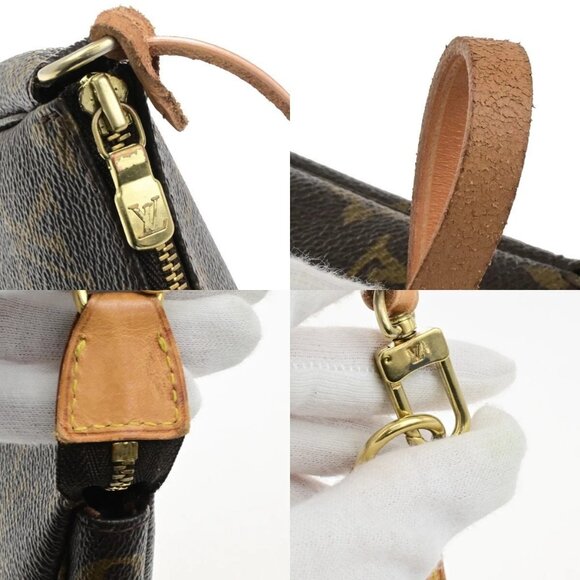 LOUIS VUITTON Pochette Accessoires Hand Bag Monogram Leather BN 82EE115 - Picture 15 of 15